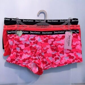 Juicy Couture Intimates Cute & Curvy Cheeky Boy Short Plus Size Panties 3-Pack